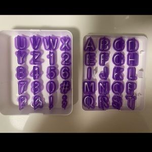 Wilton Fondant Letter & Number Cutters Set, 42-Piece Set